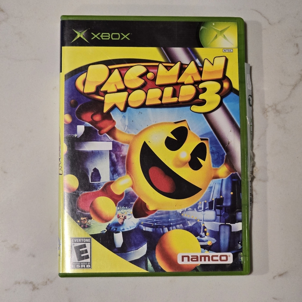 Pac-Man World 3 (Microsoft Xbox, 2005) CIB W/ Manual Tested